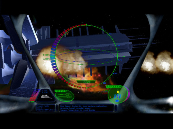 StarQuest station combat with explosions