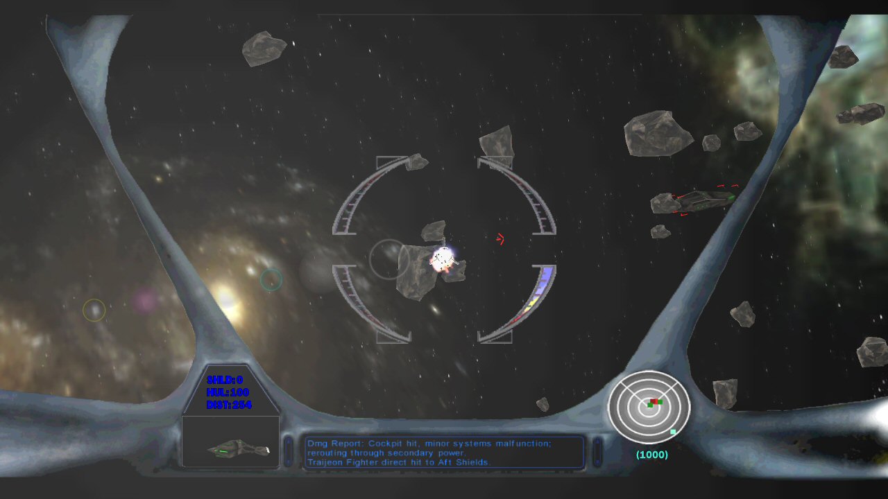 Pulsar asteroid explosion screenshot